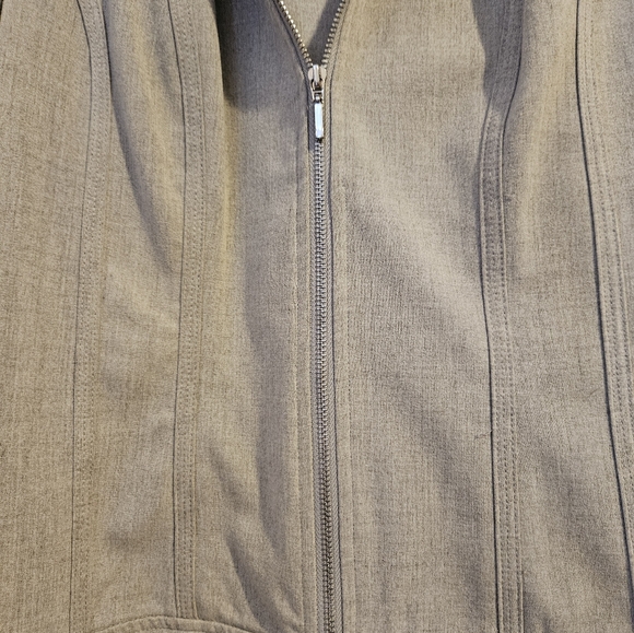 CALVIN KLEIN fitted blazer w zipper - Picture 3 of 4